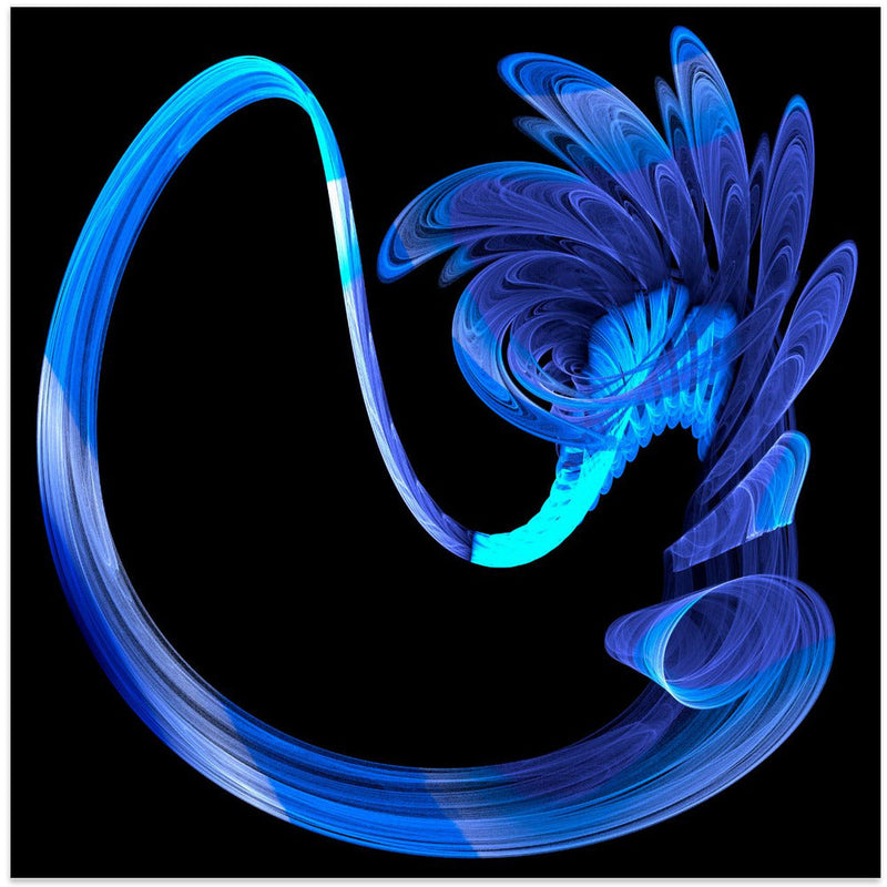 The Blues - Square Stretched Canvas, Poster or Fine Art Print I Heart Wall Art