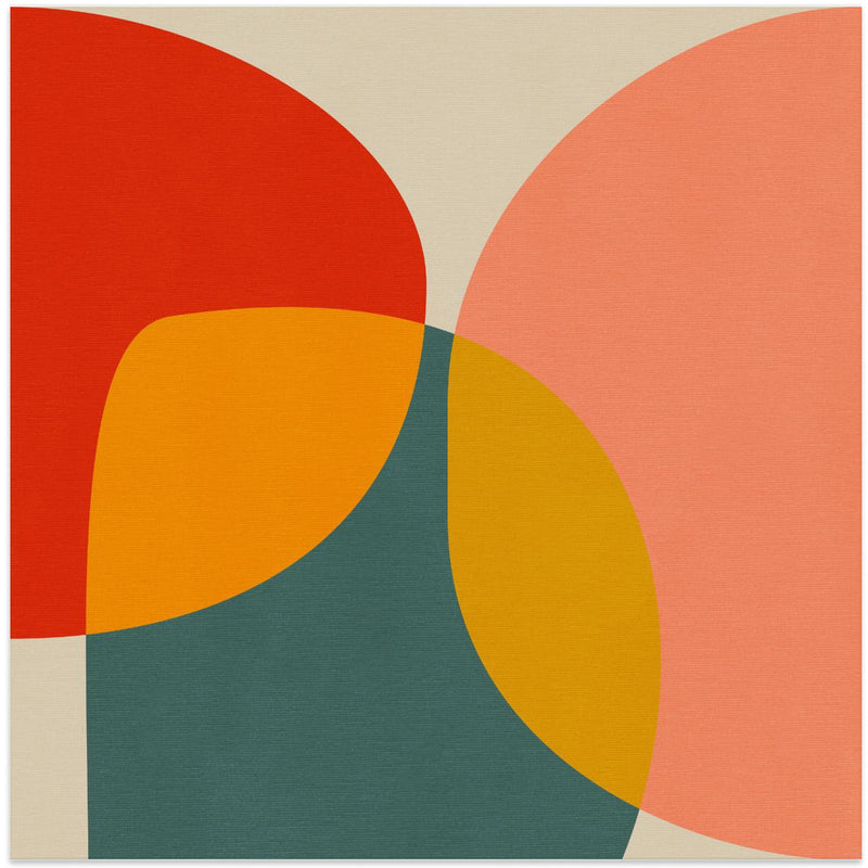 Bauhaus New 2 - Square Stretched Canvas, Poster or Fine Art Print I Heart Wall Art