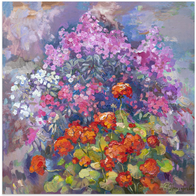 Aroma of August - Square Stretched Canvas, Poster or Fine Art Print I Heart Wall Art