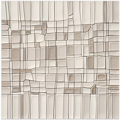 Tiles nº1 - Square Stretched Canvas, Poster or Fine Art Print I Heart Wall Art