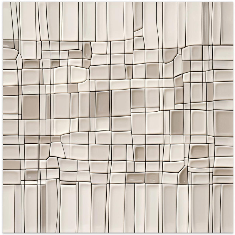 Tiles nº1 - Square Stretched Canvas, Poster or Fine Art Print I Heart Wall Art