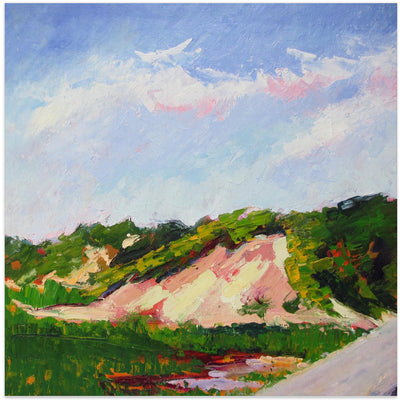 Lands End Dune - Square Stretched Canvas, Poster or Fine Art Print I Heart Wall Art