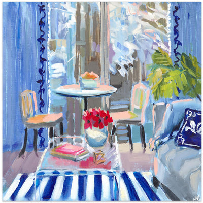 Moody Blues - Square Stretched Canvas, Poster or Fine Art Print I Heart Wall Art