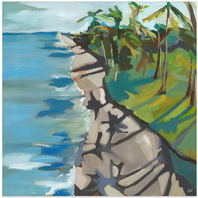 Water's Edge - Square Stretched Canvas, Poster or Fine Art Print I Heart Wall Art