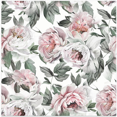 Watercolor Botany Floral Art 7 - Square Stretched Canvas, Poster or Fine Art Print I Heart Wall Art