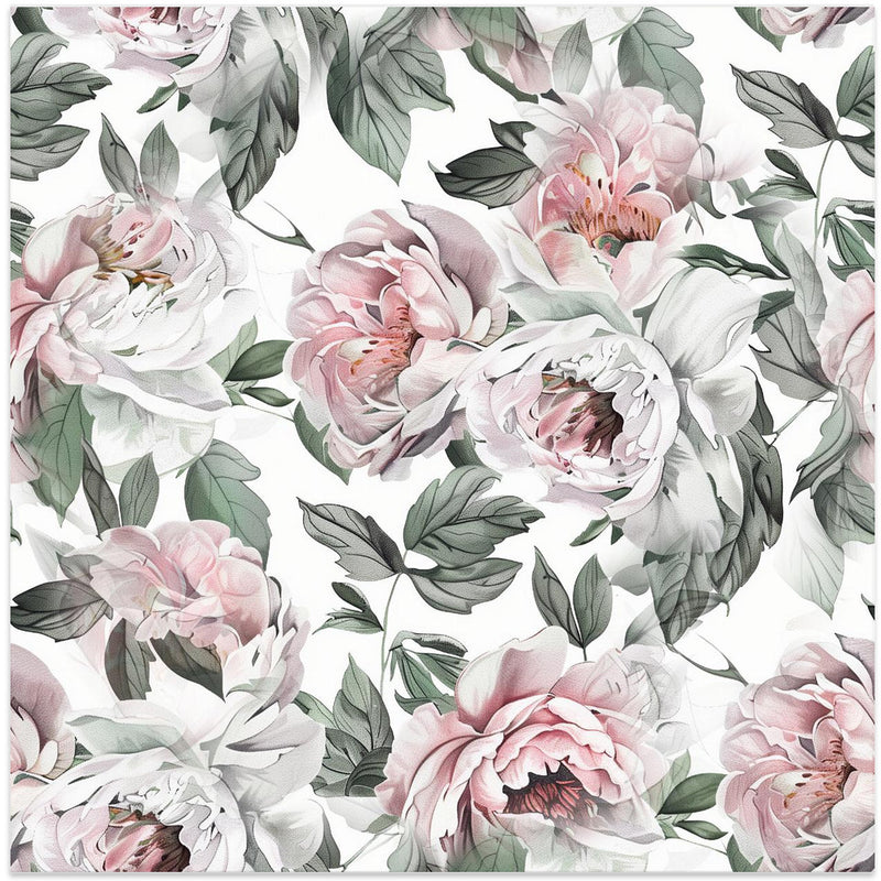 Watercolor Botany Floral Art 7 - Square Stretched Canvas, Poster or Fine Art Print I Heart Wall Art