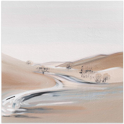 Farm View III - Square Stretched Canvas, Poster or Fine Art Print I Heart Wall Art