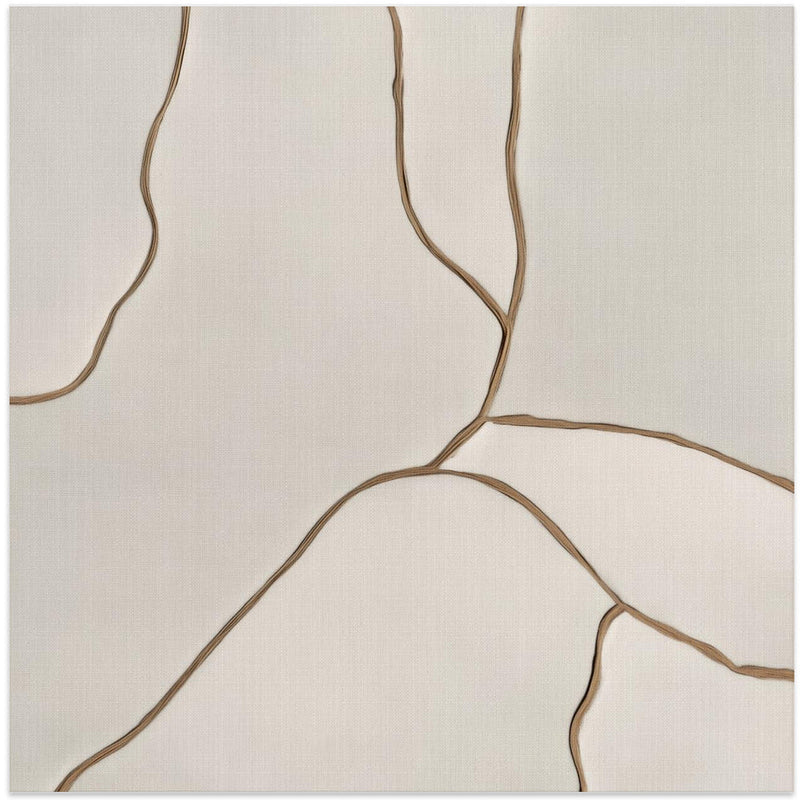 Trace I - Square Stretched Canvas, Poster or Fine Art Print I Heart Wall Art