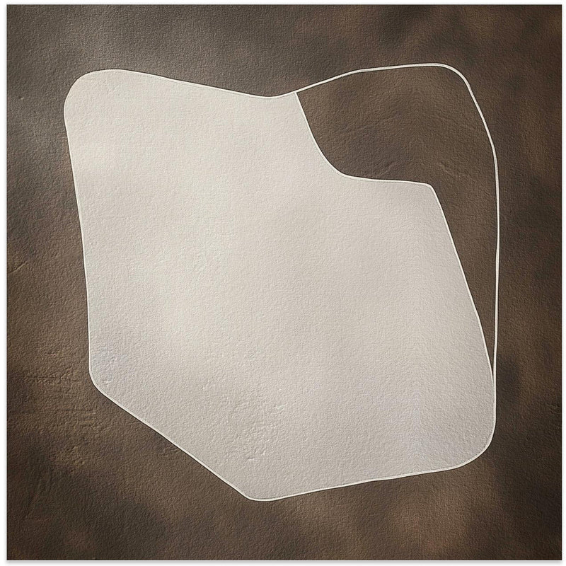 Line and shape I - Square Stretched Canvas, Poster or Fine Art Print I Heart Wall Art