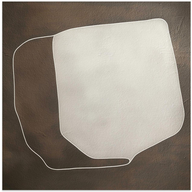 Line and shape II - Square Stretched Canvas, Poster or Fine Art Print I Heart Wall Art