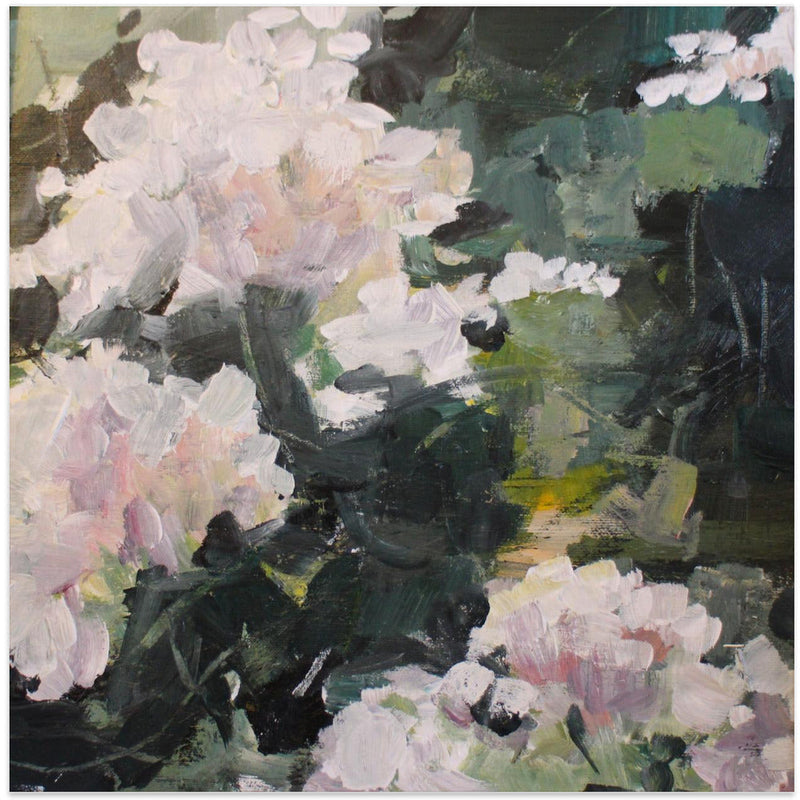 Impressionistic Blooms - Square Stretched Canvas, Poster or Fine Art Print I Heart Wall Art