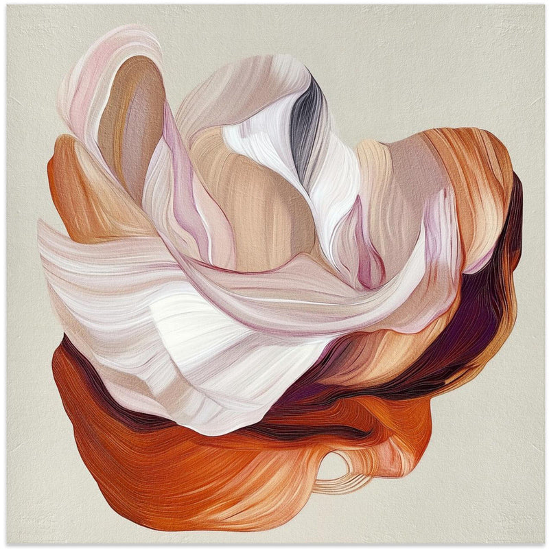 Flow Flower II - Square Stretched Canvas, Poster or Fine Art Print I Heart Wall Art