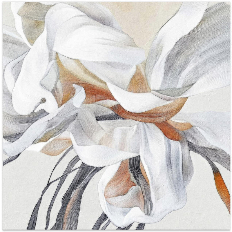 Fleur - Square Stretched Canvas, Poster or Fine Art Print I Heart Wall Art