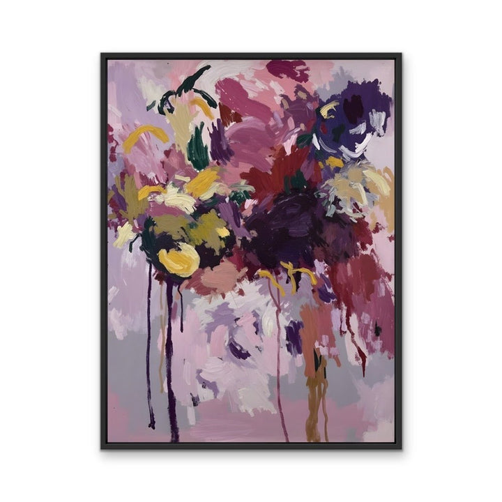 Posy - Abstract Floral Stretched Canvas Print or Framed Fine Art Print - I Heart Wall Art - Poster Print, Canvas Print or Framed Art Print