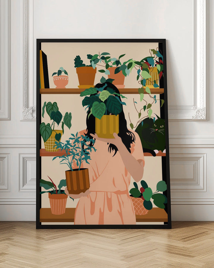 Potted Oasis - Stretched Canvas, Poster or Fine Art Print I Heart Wall Art