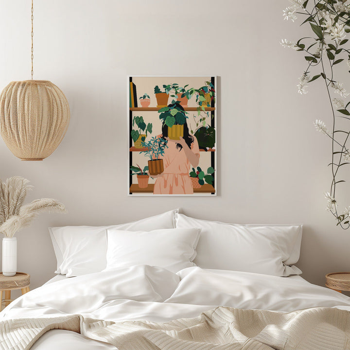 Potted Oasis - Stretched Canvas, Poster or Fine Art Print I Heart Wall Art