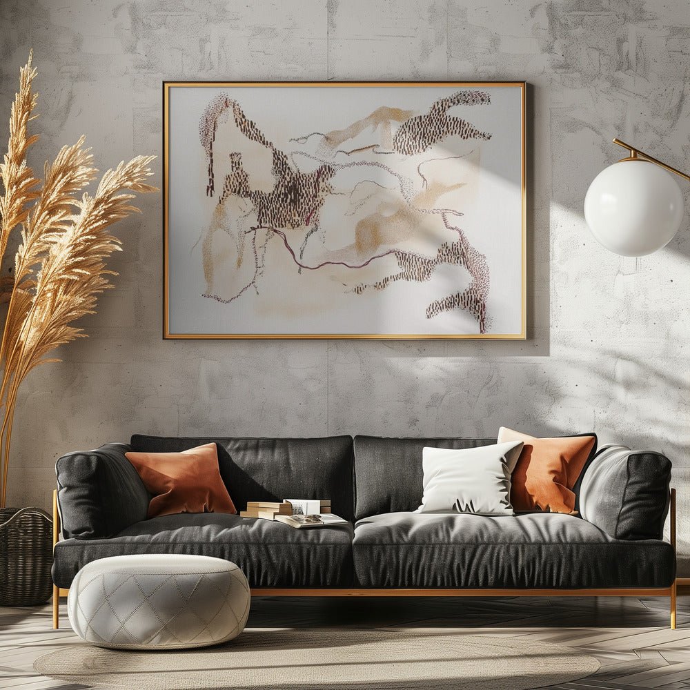Primitive I - Stretched Canvas, Poster or Fine Art Print - I Heart Wall Art - Poster Print, Canvas Print or Framed Art Print