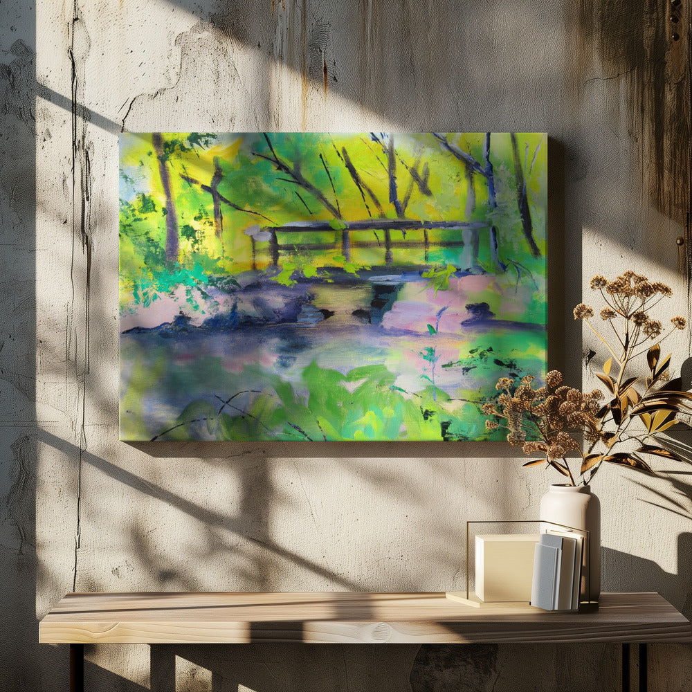 Princeton Canal - Stretched Canvas, Poster or Fine Art Print I Heart Wall Art