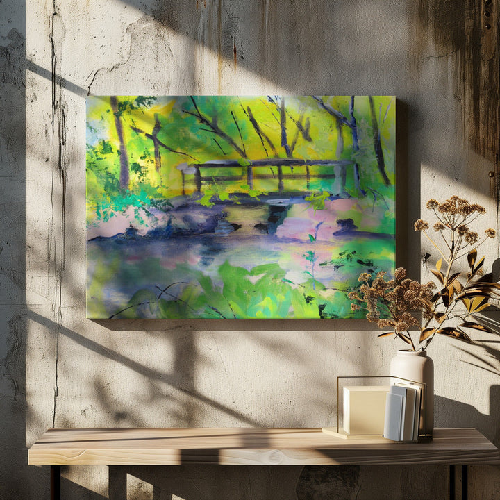 Princeton Canal - Stretched Canvas, Poster or Fine Art Print I Heart Wall Art
