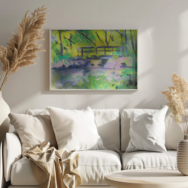Princeton Canal - Stretched Canvas, Poster or Fine Art Print I Heart Wall Art