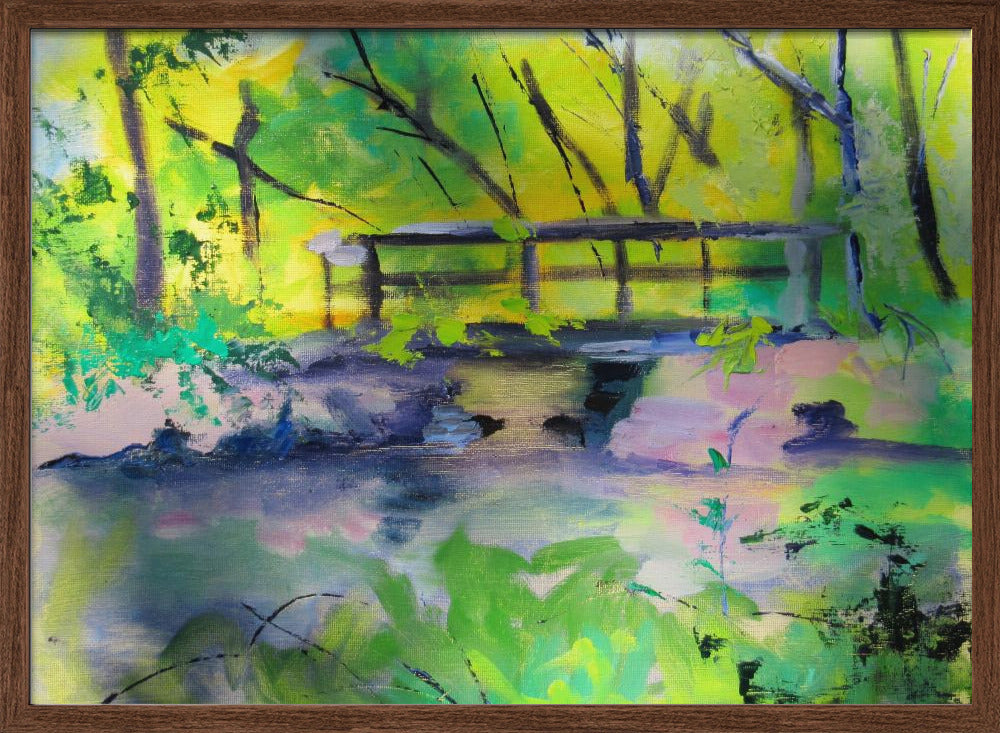 Princeton Canal - Stretched Canvas, Poster or Fine Art Print I Heart Wall Art
