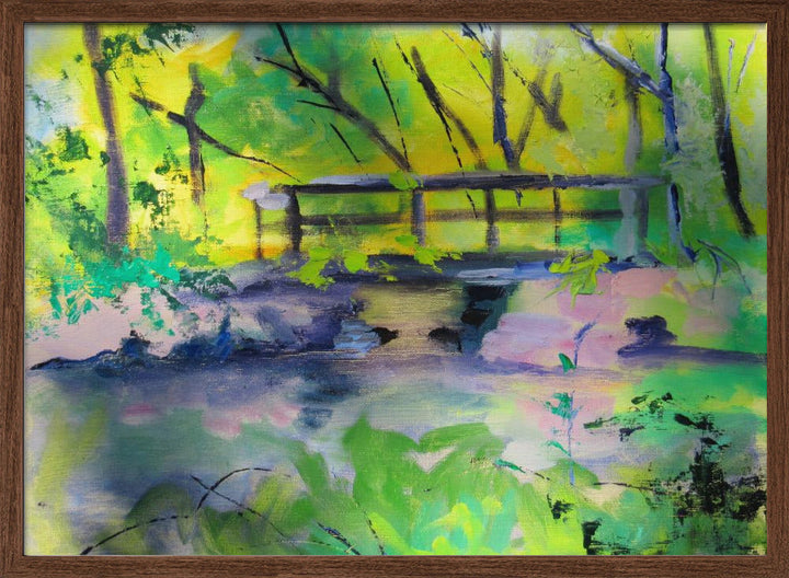 Princeton Canal - Stretched Canvas, Poster or Fine Art Print I Heart Wall Art