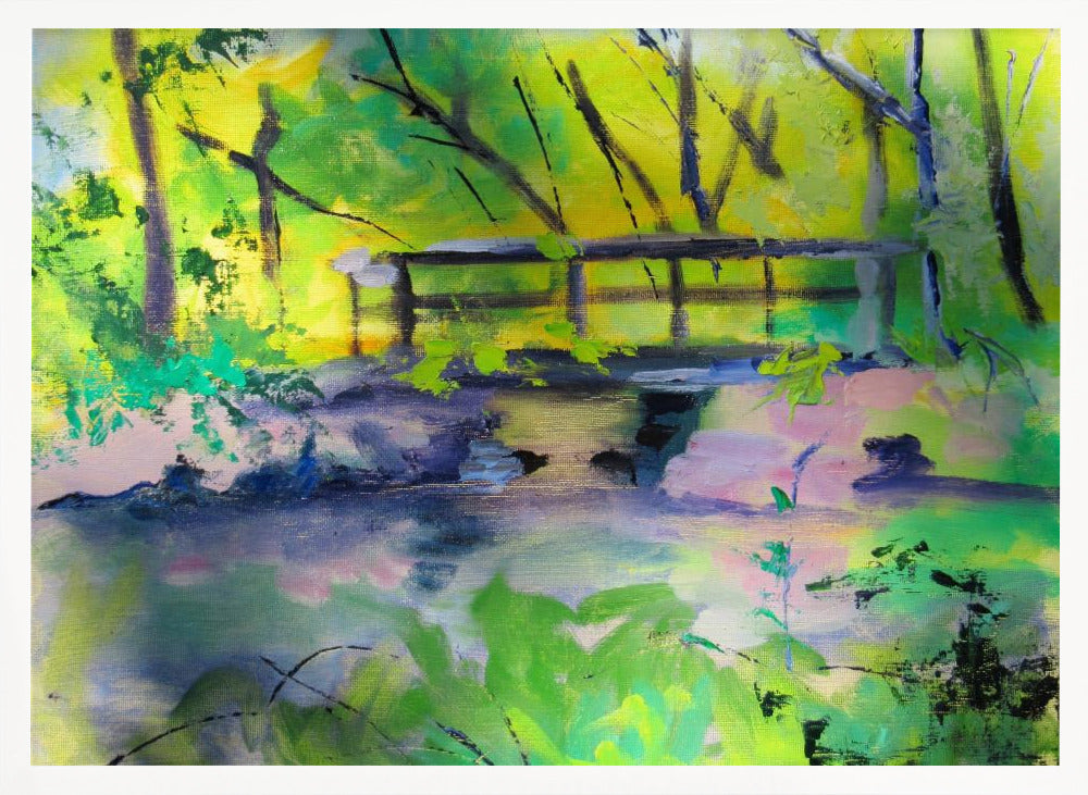 Princeton Canal - Stretched Canvas, Poster or Fine Art Print I Heart Wall Art