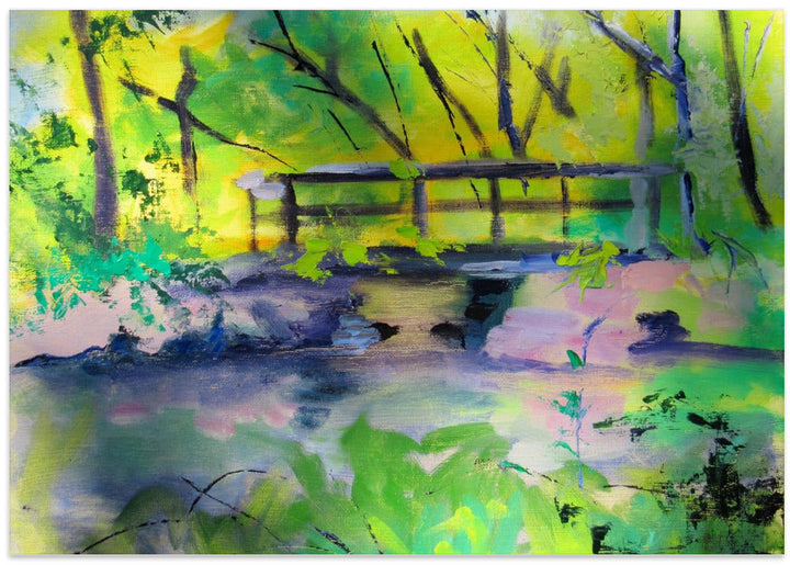 Princeton Canal - Stretched Canvas, Poster or Fine Art Print I Heart Wall Art