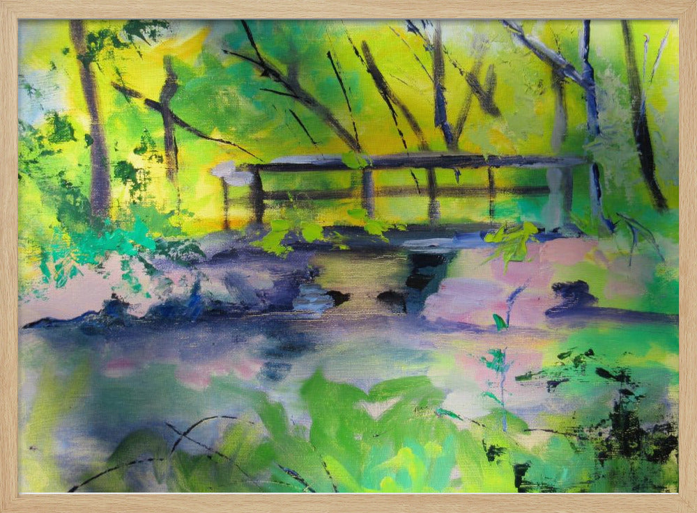 Princeton Canal - Stretched Canvas, Poster or Fine Art Print I Heart Wall Art