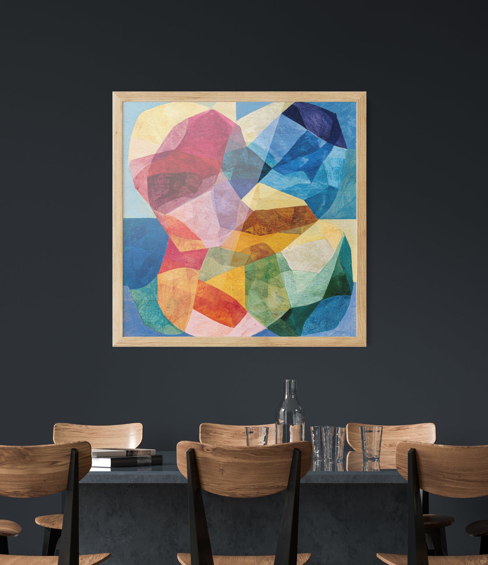 Prism Petals by IHeartStudio - Colourful Geometric Canvas Print