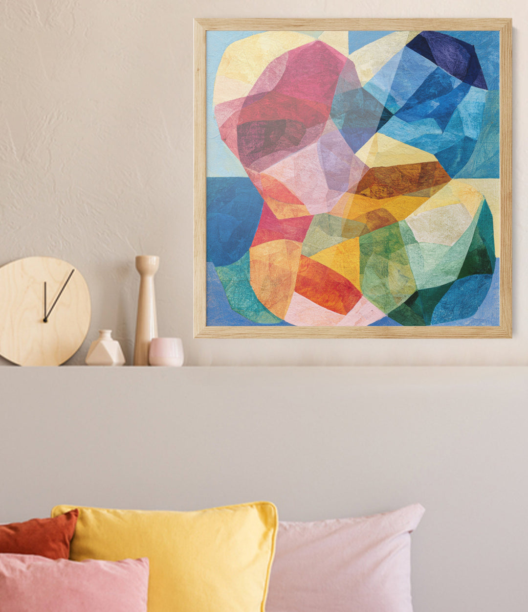 Prism Petals by IHeartStudio - Colourful Geometric Canvas Print