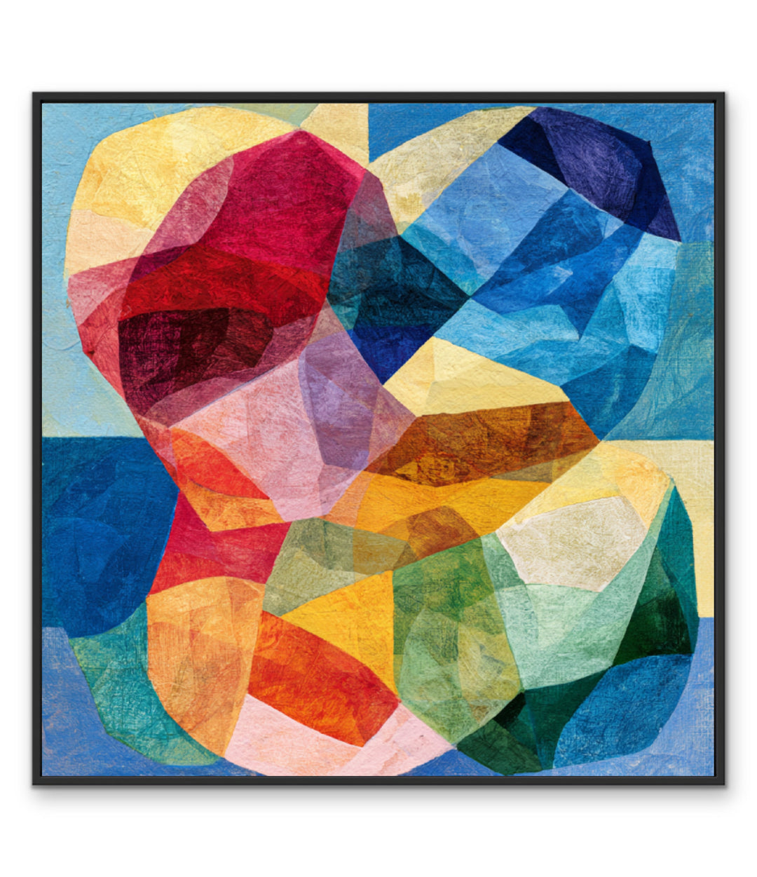 Prism Petals by IHeartStudio - Colourful Geometric Canvas Print