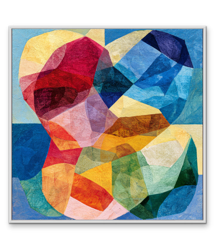 Prism Petals by IHeartStudio - Colourful Geometric Canvas Print