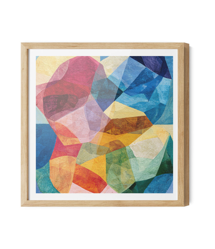Prism Petals by IHeartStudio - Colourful Geometric Canvas Print