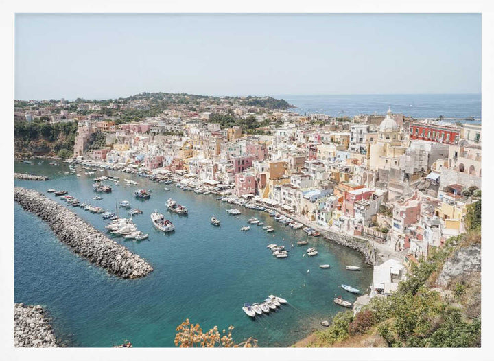 Procida Island View Ii - Stretched Canvas, Poster or Fine Art Print - I Heart Wall Art - Poster Print, Canvas Print or Framed Art Print