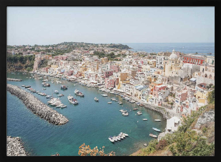 Procida Island View Ii - Stretched Canvas, Poster or Fine Art Print - I Heart Wall Art - Poster Print, Canvas Print or Framed Art Print