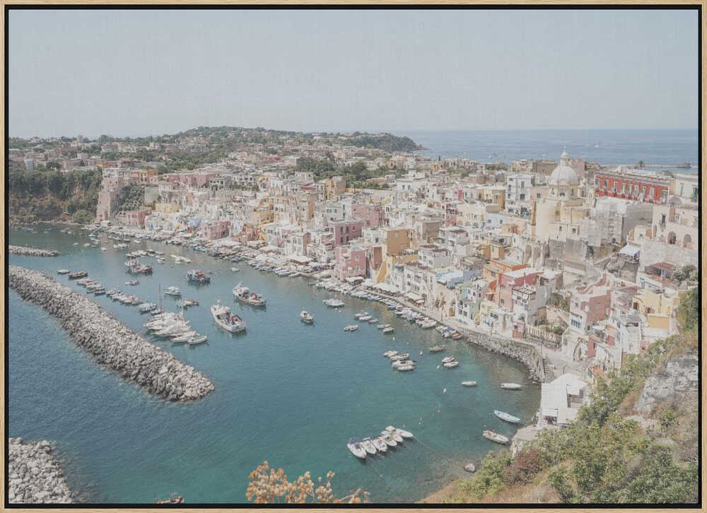 Procida Island View Ii - Stretched Canvas, Poster or Fine Art Print - I Heart Wall Art - Poster Print, Canvas Print or Framed Art Print
