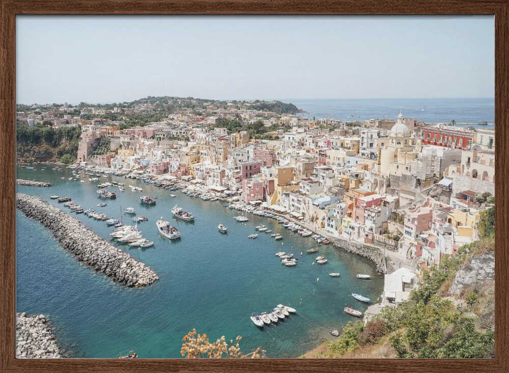Procida Island View Ii - Stretched Canvas, Poster or Fine Art Print - I Heart Wall Art - Poster Print, Canvas Print or Framed Art Print