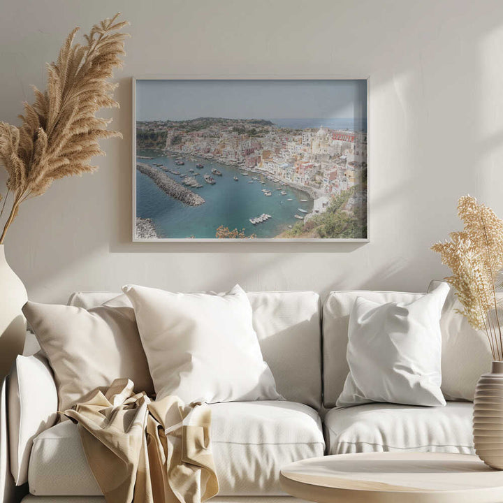 Procida Island View Ii - Stretched Canvas, Poster or Fine Art Print - I Heart Wall Art - Poster Print, Canvas Print or Framed Art Print