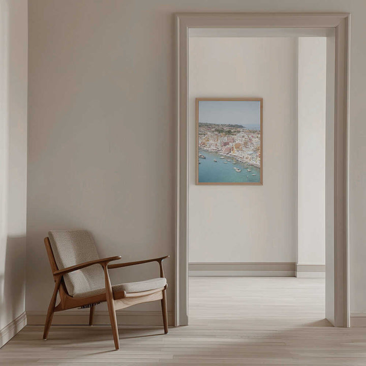 Procida Island View - Stretched Canvas, Poster or Fine Art Print - I Heart Wall Art - Poster Print, Canvas Print or Framed Art Print