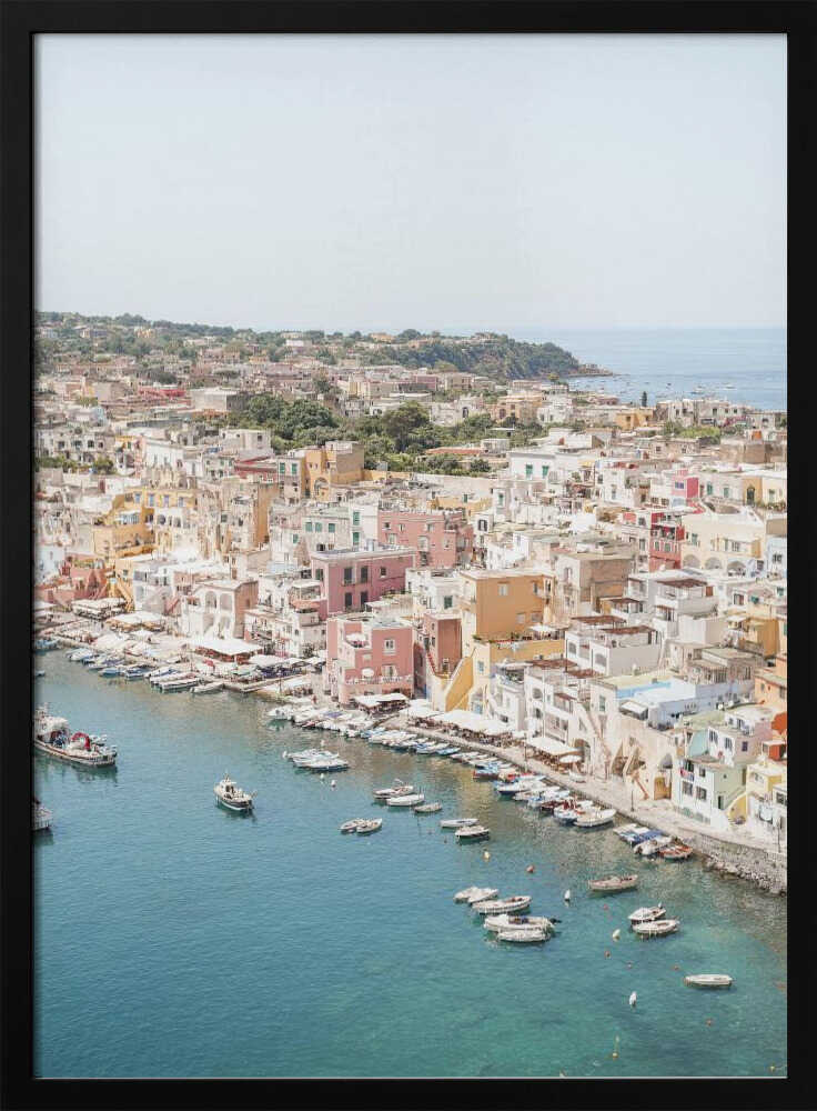Procida Island View - Stretched Canvas, Poster or Fine Art Print - I Heart Wall Art - Poster Print, Canvas Print or Framed Art Print