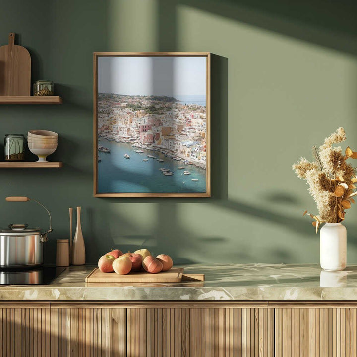 Procida Island View - Stretched Canvas, Poster or Fine Art Print - I Heart Wall Art - Poster Print, Canvas Print or Framed Art Print