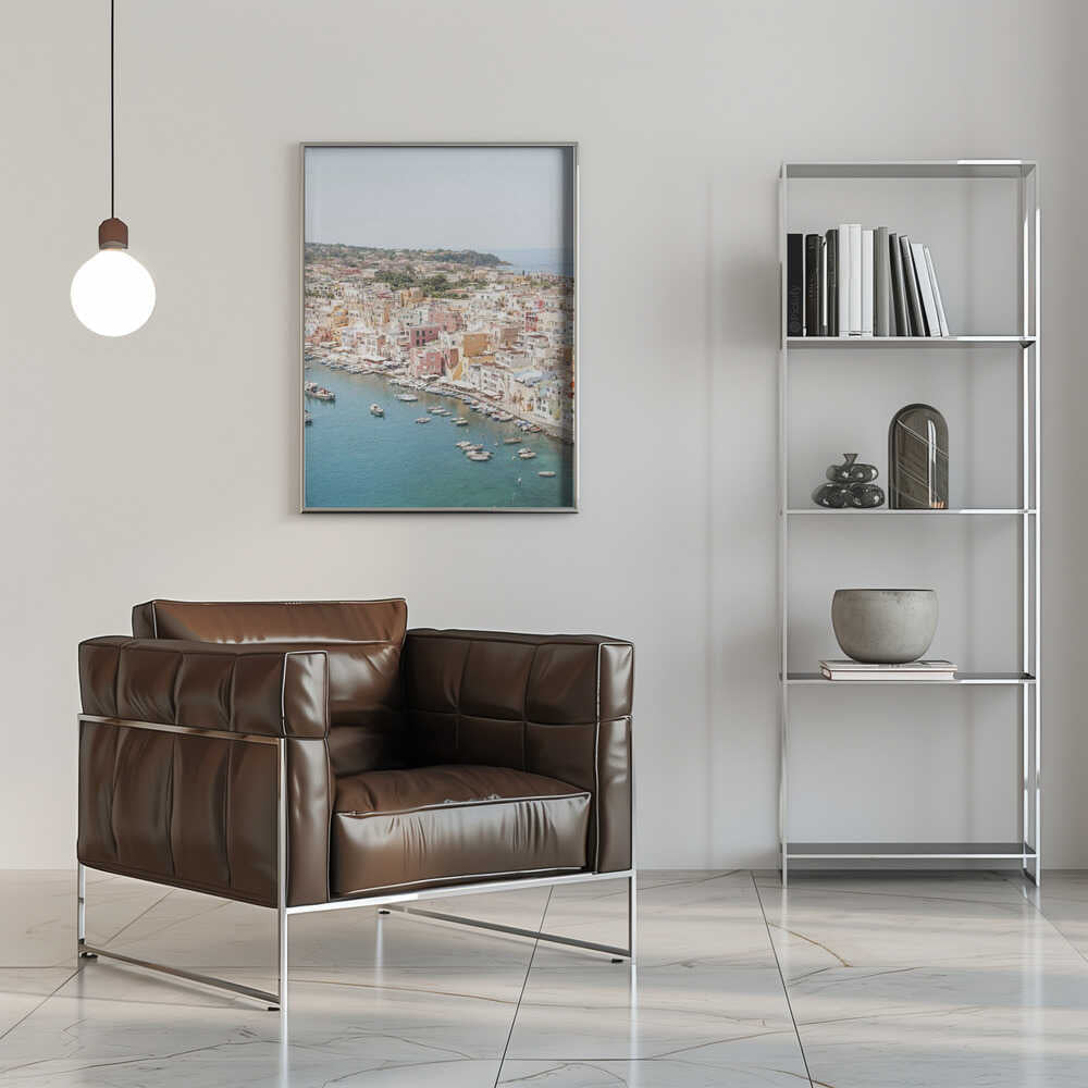 Procida Island View - Stretched Canvas, Poster or Fine Art Print - I Heart Wall Art - Poster Print, Canvas Print or Framed Art Print