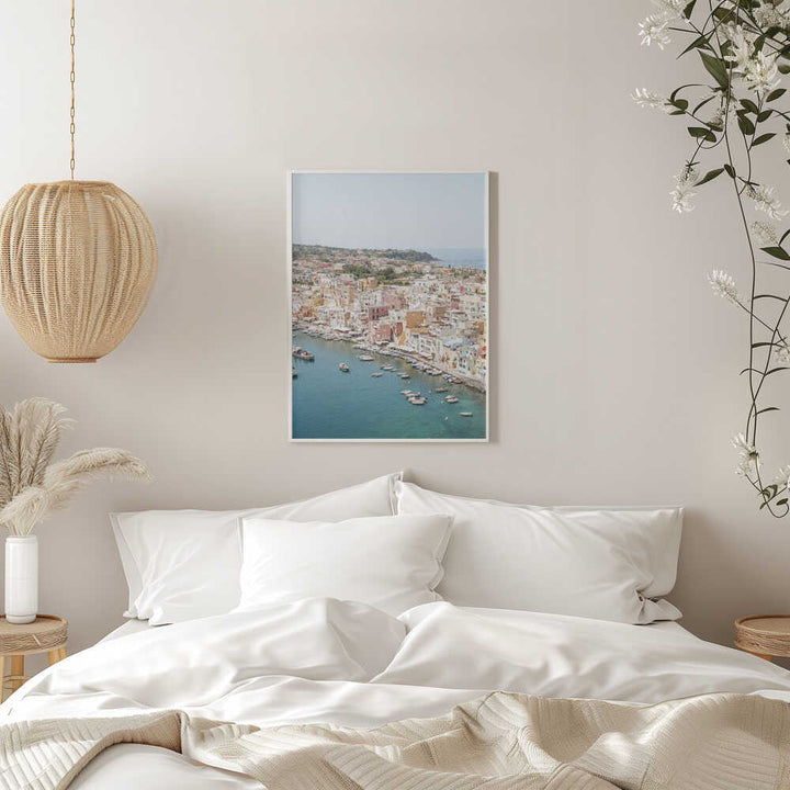 Procida Island View - Stretched Canvas, Poster or Fine Art Print - I Heart Wall Art - Poster Print, Canvas Print or Framed Art Print