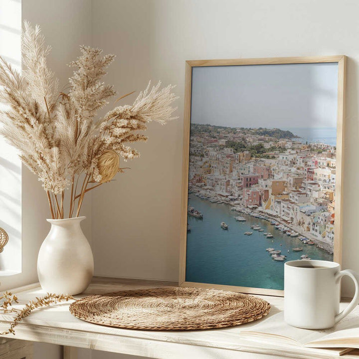 Procida Island View - Stretched Canvas, Poster or Fine Art Print - I Heart Wall Art - Poster Print, Canvas Print or Framed Art Print