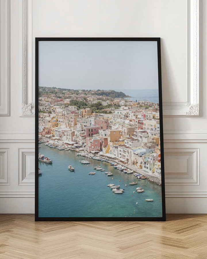Procida Island View - Stretched Canvas, Poster or Fine Art Print - I Heart Wall Art - Poster Print, Canvas Print or Framed Art Print