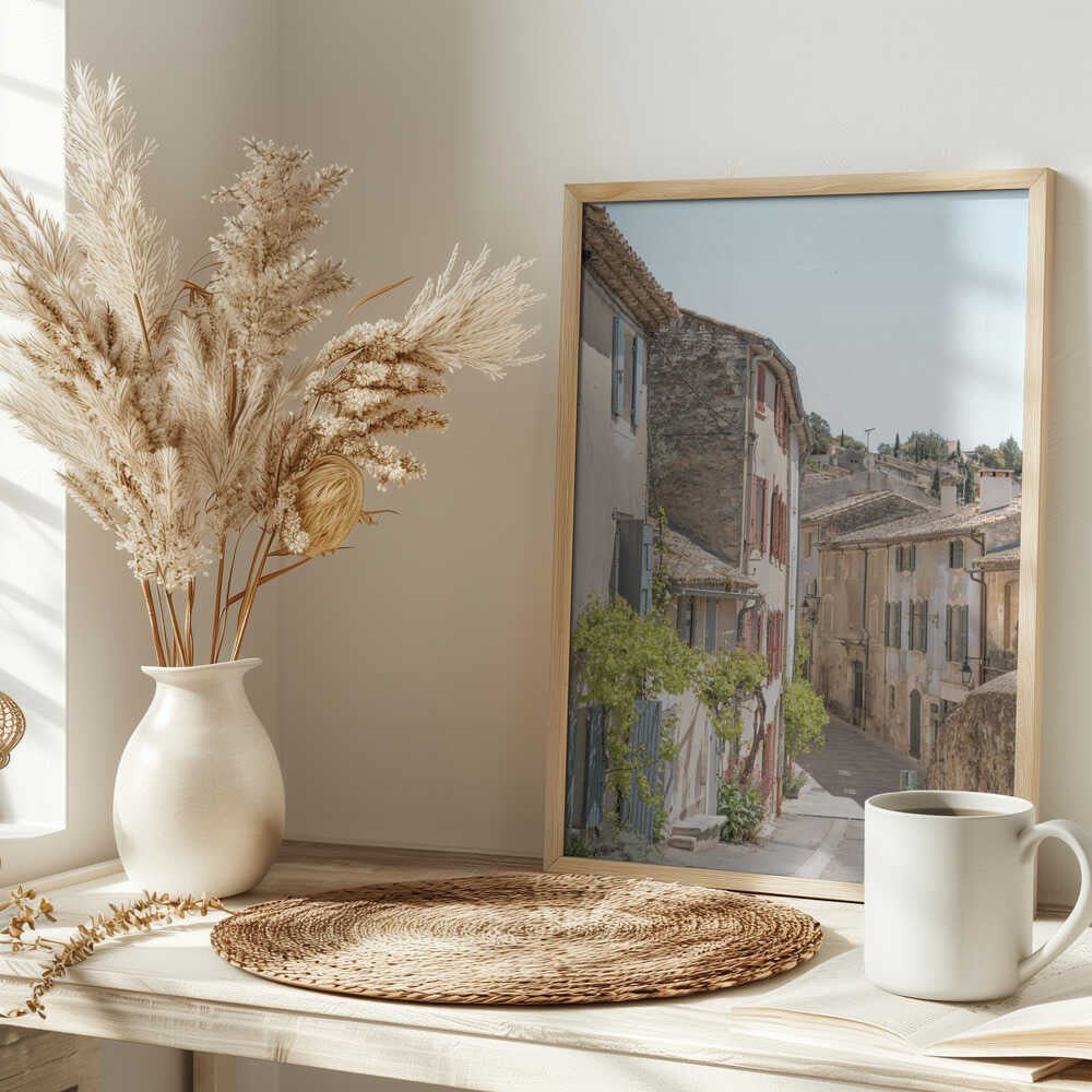 Provence Streets - Stretched Canvas, Poster or Fine Art Print - I Heart Wall Art - Poster Print, Canvas Print or Framed Art Print