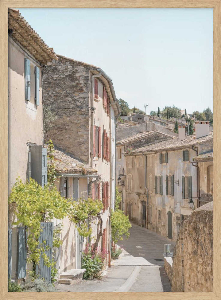 Provence Streets - Stretched Canvas, Poster or Fine Art Print - I Heart Wall Art - Poster Print, Canvas Print or Framed Art Print