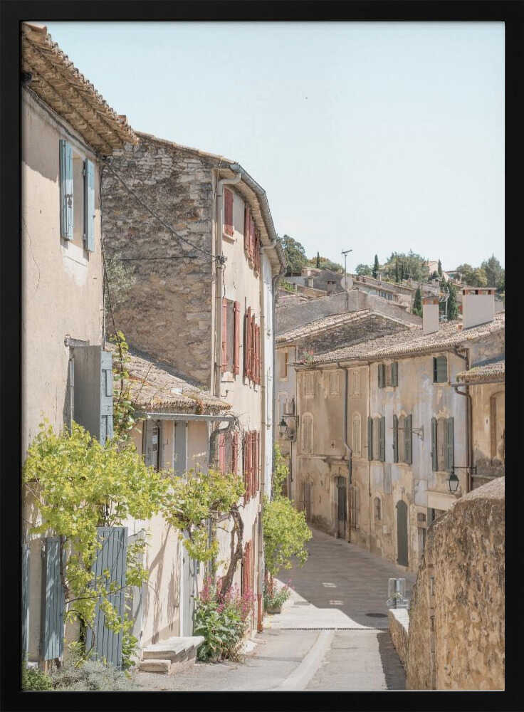 Provence Streets - Stretched Canvas, Poster or Fine Art Print - I Heart Wall Art - Poster Print, Canvas Print or Framed Art Print
