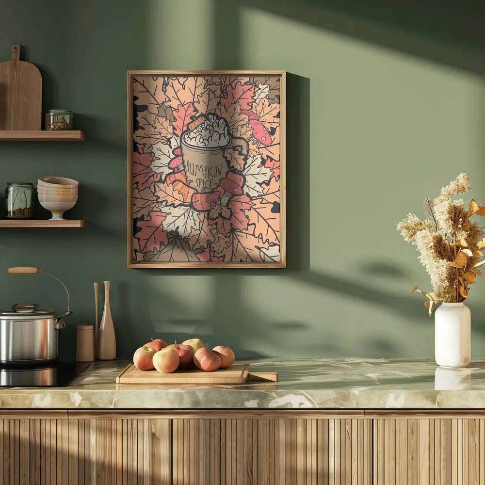 Pumpkin Spice - Stretched Canvas, Poster or Fine Art Print I Heart Wall Art